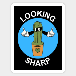 Looking Sharp | Cactus Pun Magnet